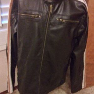 NWT Distortion Leather Brown Jacket for Men 2XL